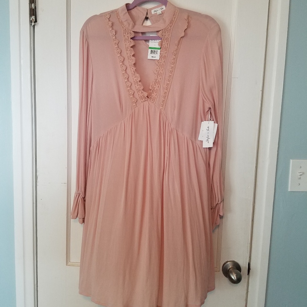 Skylar and Jade Romantic Pink Dress